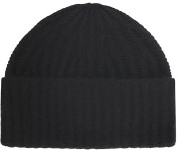 Zwillingsherz Grobstrick Mütze aus 100% Kaschmir - Hochwertige Unisex Strickmütze Uni Wintermütze schlicht für Damen Jungen Mädchen – Hat - One Size – Cashmere warm & weich -Frühjahr Herbst & Winter
