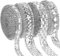 Telooco 4 Rollen Selbstklebende Strassband Silber Glitzerband Selbstklebend Strasssteine Diamant Kristall Band Glitzer für DIY Kunsthandwerk Auto Telefon Spiegel Dekoration (7/10/12mm)