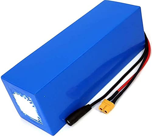 24V 36V 48V Batterie Au Lithium 10AH 12AH 15AH 20AH 30AH, Batterie Étanche avec Rechargeable Carte De Protection BMS pour 100W 200W 300W 400W 500W 800W 1000W Moteur 48V 12AH,XT60