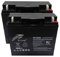 2x 12v 20ah ritar mobility scooter batteries replaces 17/18/22ah, 12 months warranty - fully rechargeable