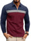 Ryehack Men's 1/4 Zip Polo Shirts Casual Long Sleeve Tops Raglan T-Shirt Golf Shirt Regular Fit S-3XL