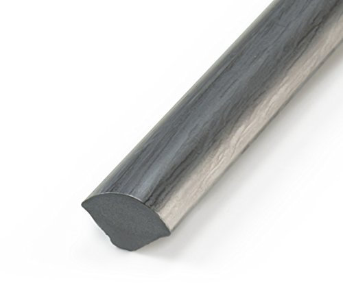 2,5 m DQ-PP PVC da 4 pezzi | grigio | 13 mm x 13 mm | profilo angolare in plastica