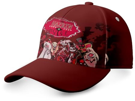 Jilijia Hazbin Hotel, cappellino da baseball anime, Alastor/Angel Dust/Charlie Lucifer Morningstar, cappello regolabile a tesa piatta da camionista, cappello da sole con visiera, Tipo 11, 6 3/4-7 3/8