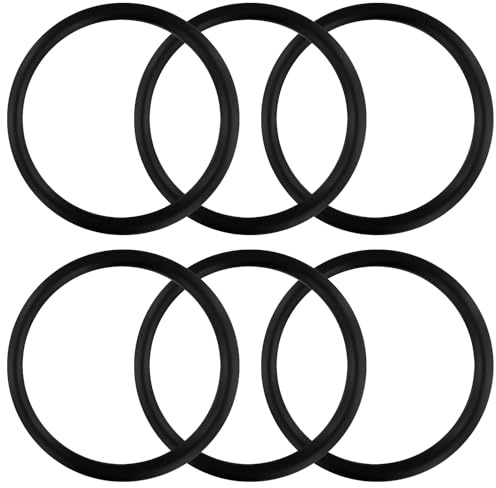 6pcs Boat Armor Filler Cap O-Rings, 1.5 Inch Boat Deck Fill Cap O-Ring Seal Gaskets Rubber Fuel Cap Gasket Gas Cap O Ring Seal Deck Fill Caps for Gas, Water, Diesel, Fuel (0513DP8)