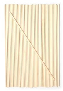 MENDI 150 bâtonnets en bois ronds 25 cm x 4 mm brochettes pour modélisme travaux manuels