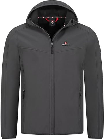 Höhenhorn Alpberg Herren leichte Softshell Jacke Outdoor Grau Gr. XXL