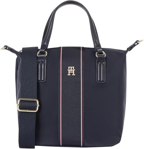 Tommy Hilfiger Damen Tote Bag Tasche Poppy Klein, Blau (Space Blue Corp), Einheitsgröße