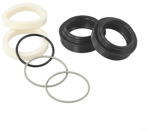 Rockshox/Manitou/SR für Suntour-Fahrradteile, Gabel-Staubdichtung, 30, 40 mm, Gummi + Aluminiumlegierung + Schwamm, Schwarz (30 x 42 mm)
