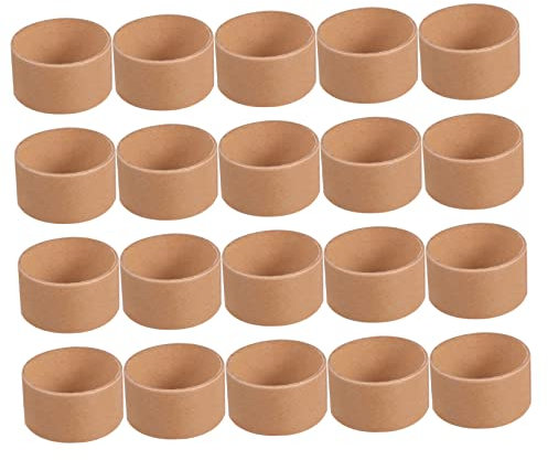 HAPINARY 20St weißer Papierkern Pappröhren selber Machen runde Kartonröhren Künstlerische Papierrollen Bastelzubehör Papierrollen Kraftpapier Kinderspielzeug Kartonröhren zum Basteln Brown