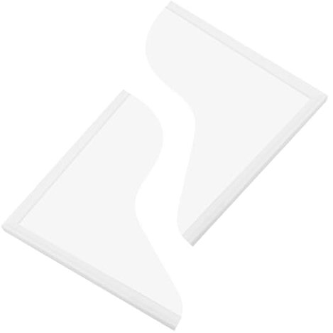 VOSAREA 2pcs Acrylic Bathtub Splash Guard Set Shower Water Blocker for Keeping Water in Bathtub Easy to Install for Bathroom