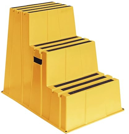 US Weight Yellow Safety Steps – Lightweight & Durable Anti-Slip Step Stools with High Visibility for Home, Office, and Industrial Use