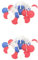 Artibetter 2 Stk Laternenpfahl Flagge Lichter Tiki Baum led-light outdoor beleuchtung outdoor leuchte dekoration party unabhängigkeit tag lampe dekoratives Licht Schmiedeeisen Colorful
