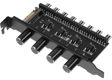 Holibanna Fan Speed Regulator for Pc Cooling Fan Controller Adjustable Speed Regulator for Desktop