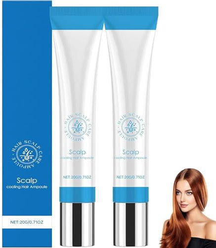 Seapuri Scalphy Hair, Sérum de crecimiento del cabello, 2 unidades de serum para el crecimiento del cabello, ampolla refrescante para mantener el cuero cabelludo limpio, mejora el brillo del cabello