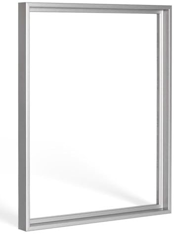 Bildershop-24 Schattenfugenrahmen Lamia 120x120cm Alu geschliffen (Dekor) Selbstmontage Bausatz DIY