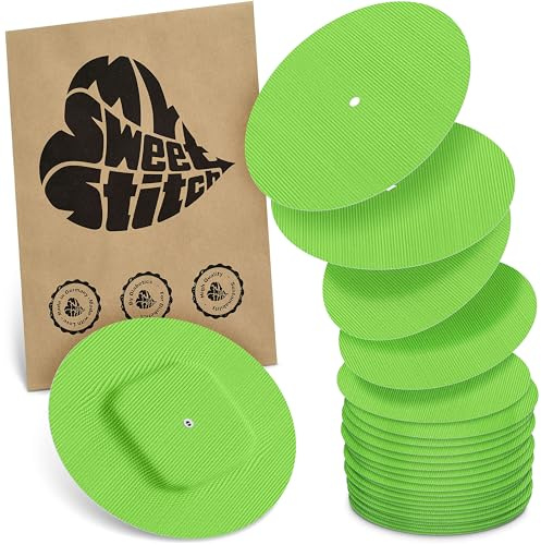 MySweetStitch – 10–25× Cerotto Simplera rotondo, overpatch Ø 70 mm, delicato sulla pelle, impermeabile e traspirante (Verde, 25)