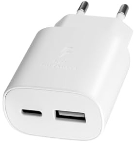 USB C Ladegerät mit USB Adapter 2 in1 Ladeadapter für Samsung Galaxy S26 | S25 S24 S23 S22 iPhone 17 16 15 Pro Max Plus Netzteil Mehrfach Ladestecker Schnellladegerät Steckdose usbc Stecker Charger