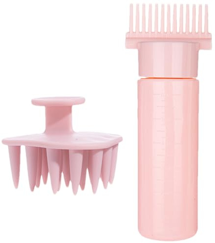 Wurzelapplikator-Flasche, Kopfhautmassagegerät, Ölkamm-Applikator, multifunktionales Öl-Kopfhautmassagegerät für Mädchen und Frauen, Haarfärbe-Shampoos, Salons, Styling, Friseursalons