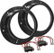tomzz Audio 2857-011-1 Lautsprecherringe Adapter + Kabel kompatibel mit VW Golf 5 Caddy Tiguan Touran Touareg 165mm Lautsprecher ohne Soundsystem