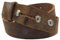 dunkelbrauner Druckknopfgürtel 4 cm breit Büffelleder aus eigener Fertigung (105)