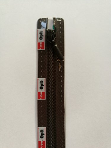 Opti S40-50-00881 Reißverschluss, 100 Prozent Polyester, 00881 Braun, 50cm