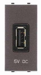 Niessen - Toma cargador usb 1m 750ma/5v antracita