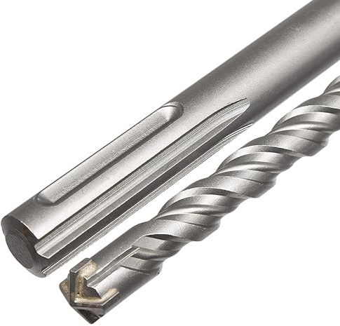 UK Drills SDS Max Hammer Drill Bit 22mm x 550mm - Tungsten Carbide Tip, Double Flute Spiral for Granite, Concrete, Tiles & Masonry
