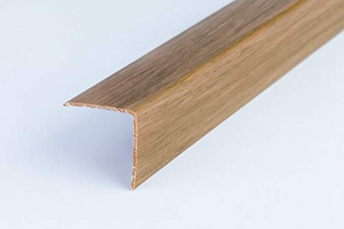 Wood Effect Plastic PVC Corner 1M Angle Trim Wall Corner Guard Edge Protector TMW Profiles (15mm x 15mm x 1M, Walnut)