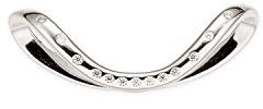 Xenox Damen-Ear Cuff FLASH aus 925er Sterlingsilber und Zirkonia (silberfarben)