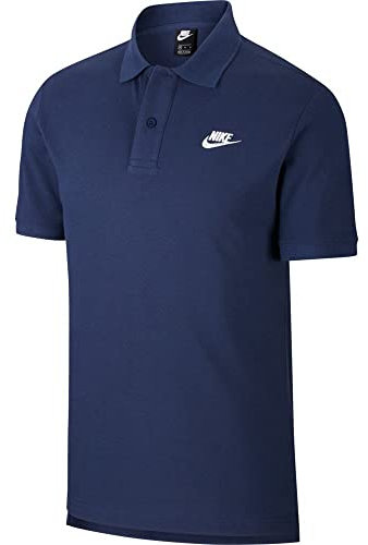 NIKE Men's M Nsw Ce Matchup Pq Polo Shirt, Midnight Navy/(White), XS UK