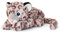 Keel Toys Keeleco SE6110 Plüschtier Schneeleopard, ca. 35 cm, aus recycelten Materialien, Augen aufgestickt aus Baumwolle