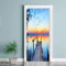 Xugend Adesivo Porta 3D 90*210Cm Vista Del Tramonto Di New York Murale Art Wallpaper Adesivi Per Porte Pvc Autoadesivo Smontabile Porta Casa Decorazione