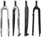 GGXX Fahrrad Starrgabel 26/27.5/29 Zoll 3K Vollcarbon Fahrrad Vorderradgabeln Scheibenbremse Hartgabel MTB Fahrradgabel FahrradzubehöR