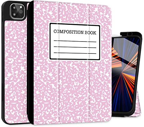 Tuiklol iPad Pro 11 Zoll Hülle 2021 2020 2018 (1./2./3rd Gen), praktische magnetische Befestigung, Stifthalter, dreifach faltbare Standfunktion Smart Case mit weicher Rückseite, Kompositionsbuch