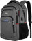 YAMTION Schulrucksack Jungen Mädchen Teenager, Rucksack Schule Laptop Rucksack für Herren Damen Daypacks für 15.6 Zoll Laptop Business Rucksack mit USB Ladeanschluss 35L Grau1