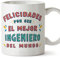 MUGFFINS Tazas para INGENIERO hombre - En Español - Felicidades por ser el mejor - 11 oz / 330 ml - Regalo original y divertido
