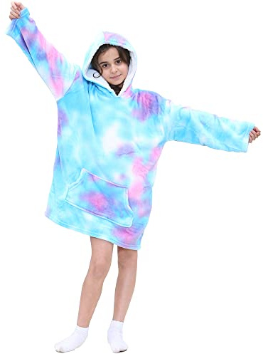 A2Z 4 Kids Oversized Hoodie Blanket Soft Fleece Kangaroo Pocket