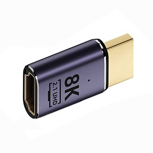 cablecc Adaptateur convertisseur HDMI mâle vers HDMI 2.1 femelle UHD 8K 60 Hz HDTV