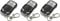 3 X EcoStar RSC2, EcoStar RSE2 Kompatibel Fernbedienung Garagentor Ersatzfernbedienung Transmitter 433,92 MHz, Rolling Code Handsender