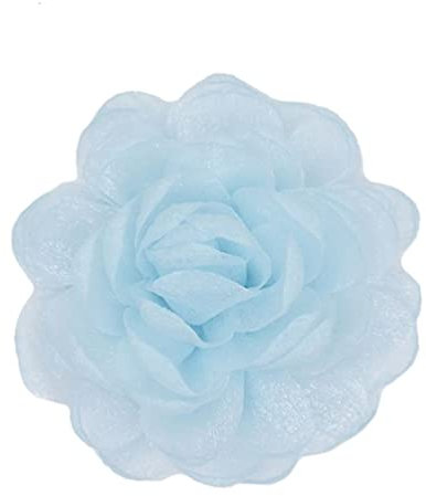 KABELIF Süß Damen Blumen Brosche, Ansteckblume, Blume Haarspange, Haarclip Blume, Rosen Haarnadeln Haarschmuck für Mädchen Frauen Party Strand Hochzeit (Blau)