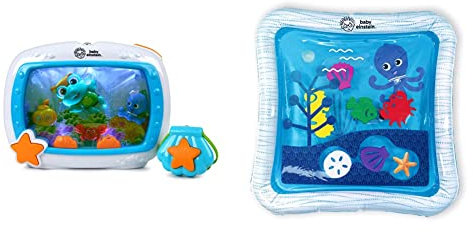 Baby Einstein &, Opus’s Ocean of Discovery - Wassermatte, Spielmatte befüllbar mit Wasser, Seiten aufblasbar, 6 Meerestiere unter der Oberfläche, ab der Geburt