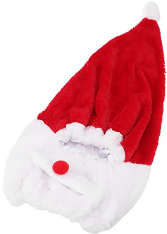 Fdit Helm Weihnachtsmütze Motorrad Outdoor Abdeckung Dekoration Lang für Weihnachtsmütze Versorgung Plüsch Hutschachteln
