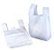 Sunrise Packaging 100 x Extra Strong Large Jumbo White Plastic Vest Carrier Bags 13x 19x 23 - Reusable Shopping Groceries Bags