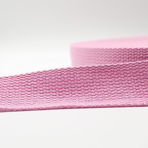 Leduc 3 mètres Sangle Coton Bagage poignée Sac Ceinture bandoulière Harnais Sac à Dos Maroquinerie Grande qualité Rose (18) 3cm