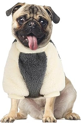 Enjoying Hundepullover Pullover Haustier-Katzenpullover, Warm und Weich Hundekleidung Winter Hundekätzchen Sweatshirt für Kaltes Wetter (M, Grau)