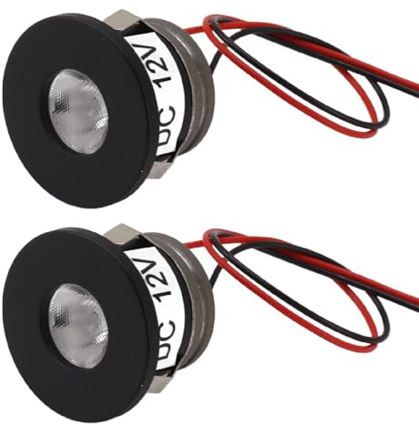 Mini LED Strahler 1 Watt 2 Stück Einbaustrahler für Schmuckbeleuchtung helle LED Strahler