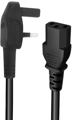 3Pin AC Power Cable Replacement for VONYX VDA500 Amplifier AMP VPS122A VPS102A VS-P120 VSA120S VPS152A VSA150S Speaker 6Ft C13 Power Cable Lead Plug UK Mains