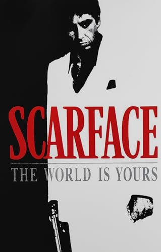 KUSTOM ART Dekorative Wandposter Serie Locandine Film Celebri Scarface Am Pacino Kunstdruck auf beschichtetem Papier 42 x 30 cm Ohne Rahmen