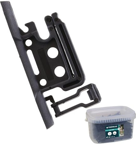 TRESSELEC - Isolateur clôture électrique universel - 50pcs - Compatible avec Cordes, Cordons jusqu'à 6mm et Rubans jusqu'à 40mm - Robuste et facile à visser - Pour piquets Bois - Fermeture à clip