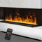 Elektrischer Kamin mit 3D-Flammeneffekt und Fernbedienung - Schwarz, 180 cm